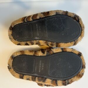 PB Faux Fur Animal Print Slippers